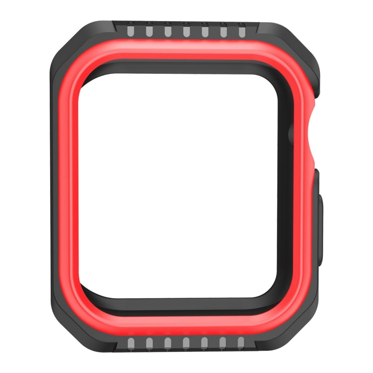 Smart Watch Shockproof Two Color Protective Case for Apple Watch Series 3 38mm(Black Red) - Watch Cases by buy2fix | Online Shopping UK | buy2fix