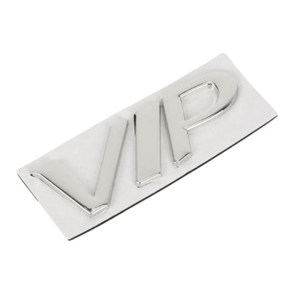 Car Split VIP Metal Personalized Decorative Stickers, Size: 7.5 x 3 x 0.5cm (Silver) - 3D Metal Sticker by buy2fix | Online Shopping UK | buy2fix