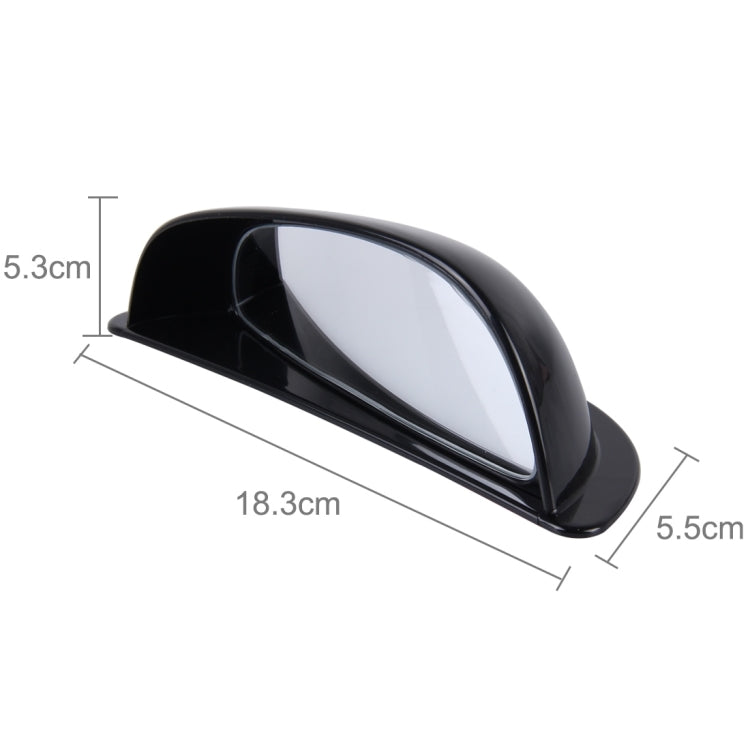 3R-090 Car Blind Spot Rear View Wide Angle Mirror, Left (Black) - Convex Mirror & Accessories by 3R | Online Shopping UK | buy2fix