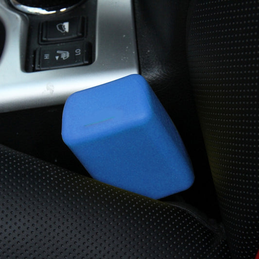 Safe Rubber Car Seat Belt Clips Locking Buckles Protective Cover(Blue) - Seat Belts & Padding by buy2fix | Online Shopping UK | buy2fix