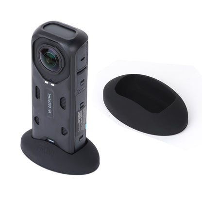 For Insta360 X4 Silicone Base Desktop Stand (Black) - Mount & Holder by buy2fix | Online Shopping UK | buy2fix