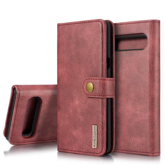 DG.MING Crazy Horse Texture Flip Detachable Magnetic Leather Case with Holder & Card Slots & Wallet for Galaxy S10 5G(Red) - Galaxy Phone Cases by DG.MING | Online Shopping UK | buy2fix