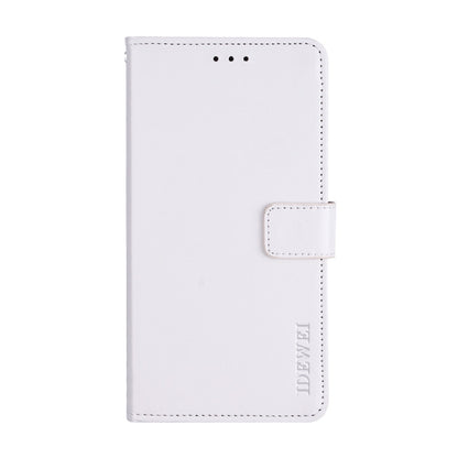 For Blackview A70 idewei Crazy Horse Texture Horizontal Flip Leather Case with Holder & Card Slots & Wallet(White) - More Brand by idewei | Online Shopping UK | buy2fix