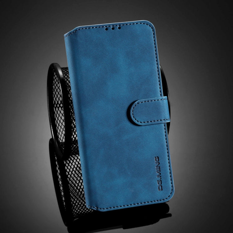 For Xiaomi Redmi K40 Pro DG.MING Retro Oil Side Horizontal Flip Leather Case with Holder & Card Slots & Wallet(Blue) - Xiaomi Cases by DG.MING | Online Shopping UK | buy2fix