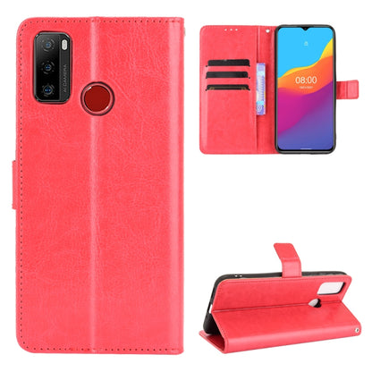 For Ulefone Note 10 Crazy Horse Texture Horizontal Flip Leather Case with Holder & Card Slots & Lanyard(Red) - Ulefone Cases by buy2fix | Online Shopping UK | buy2fix