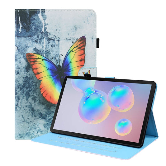 For Samsung Galaxy Tab S8 / Galaxy Tab S7 2020 SM-T870 / SM-T875 Animal Pattern Horizontal Flip Leather Case with Holder & Card Slots & Photo Frame(Color Butterfly) - Galaxy Tab S8 Cases by buy2fix | Online Shopping UK | buy2fix