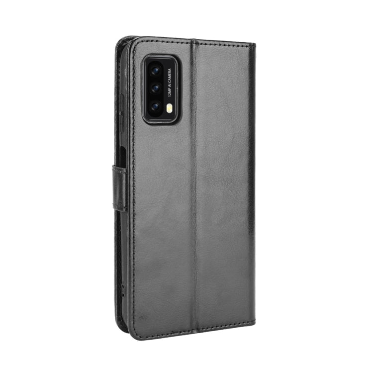 For Blackview A90 Crazy Horse Texture Horizontal Flip Leather Case with Holder & Card Slots & Lanyard(Black) - More Brand by buy2fix | Online Shopping UK | buy2fix