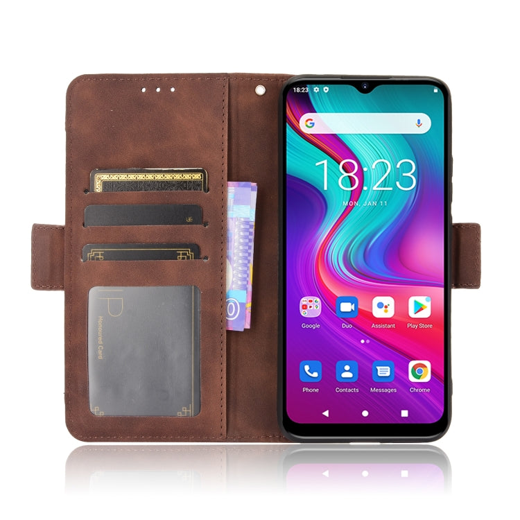 For Doogee X96 Pro Skin Feel Calf Pattern Horizontal Flip Leather Case with Holder & Card Slots & Photo Frame(Brown) - More Brand by buy2fix | Online Shopping UK | buy2fix