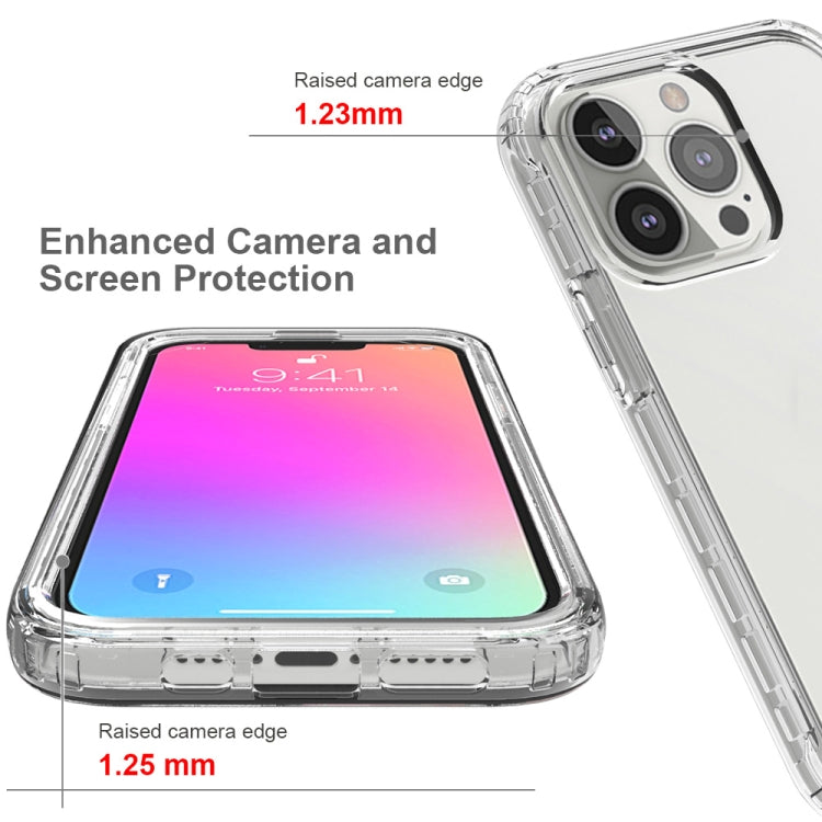 For iPhone 13 Shockproof High Transparency Two-color Gradual Change PC+TPU Candy Colors Protective Case(Red) - iPhone 13 Cases by buy2fix | Online Shopping UK | buy2fix