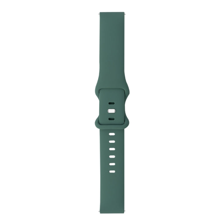 For Huawei Watch GT 2 42mm 8-buckle Silicone Watch Band(Pine Needle Green) - Watch Bands by buy2fix | Online Shopping UK | buy2fix