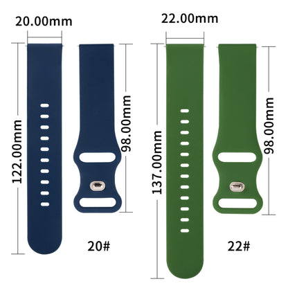 For Huawei Watch GT 2e 46mm 8-buckle Silicone Watch Band(Peacock Blue) - Watch Bands by buy2fix | Online Shopping UK | buy2fix