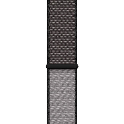 For Apple Watch Series 7 45mm / 6 & SE & 5 & 4 44mm / 3 & 2 & 1 42mm Color Matching Nylon Watch Band(Black + Grey) - Watch Bands by buy2fix | Online Shopping UK | buy2fix