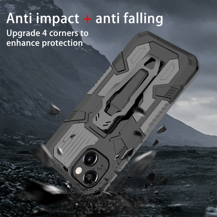 For iPhone 13 Machine Armor Warrior Shockproof PC + TPU Protective Case(Grey) - iPhone 13 Cases by buy2fix | Online Shopping UK | buy2fix