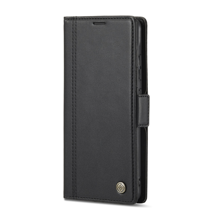 For Samsung Galaxy A52 5G / 4G LC.IMEEKE Magnetic Buckle PU + TPU Horizontal Flip Leather Case with Holder & Card Slots & Wallet(Black) - Galaxy Phone Cases by LC.IMEEKE | Online Shopping UK | buy2fix