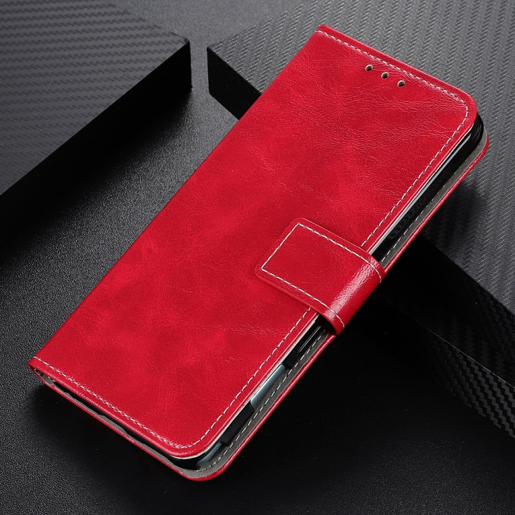 For OPPO A16 Retro Crazy Horse Texture Horizontal Flip Leather Case with Holder & Card Slots & Photo Frame & Wallet(Red) - OPPO Cases by buy2fix | Online Shopping UK | buy2fix