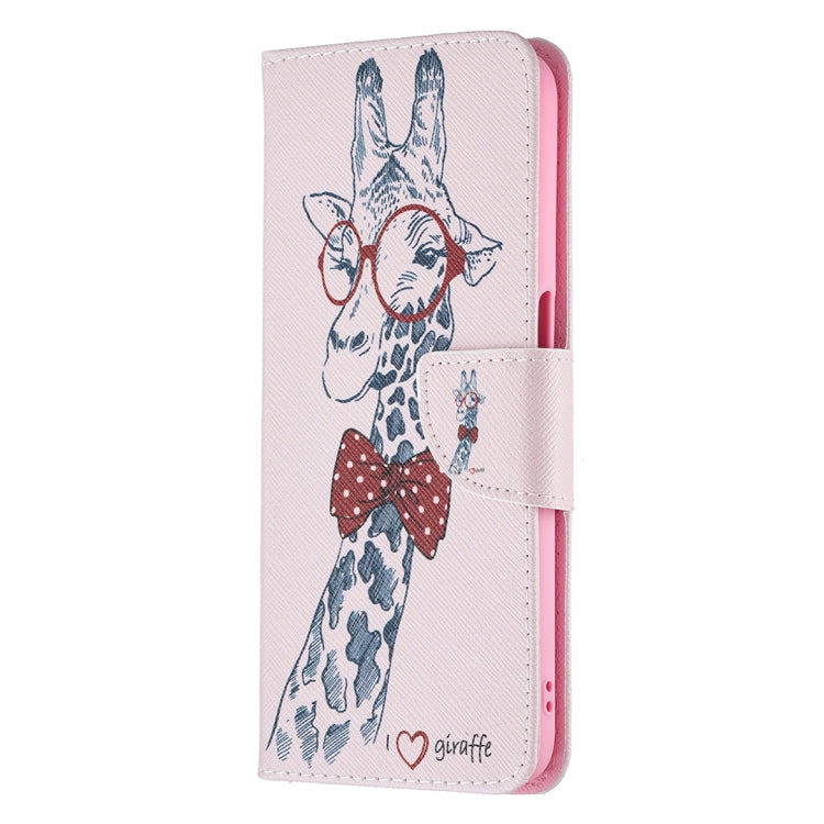 For OPPO Realme 8 5G / Realme V13 Colored Drawing Pattern Horizontal Flip Leather Case with Holder & Card Slots & Wallet(Deer) - Realme Cases by buy2fix | Online Shopping UK | buy2fix