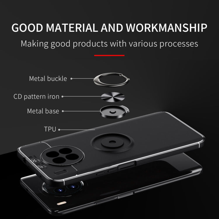 For Huawei nova 8i Metal Ring Holder 360 Degree Rotating TPU Case(Red) - Huawei Cases by buy2fix | Online Shopping UK | buy2fix