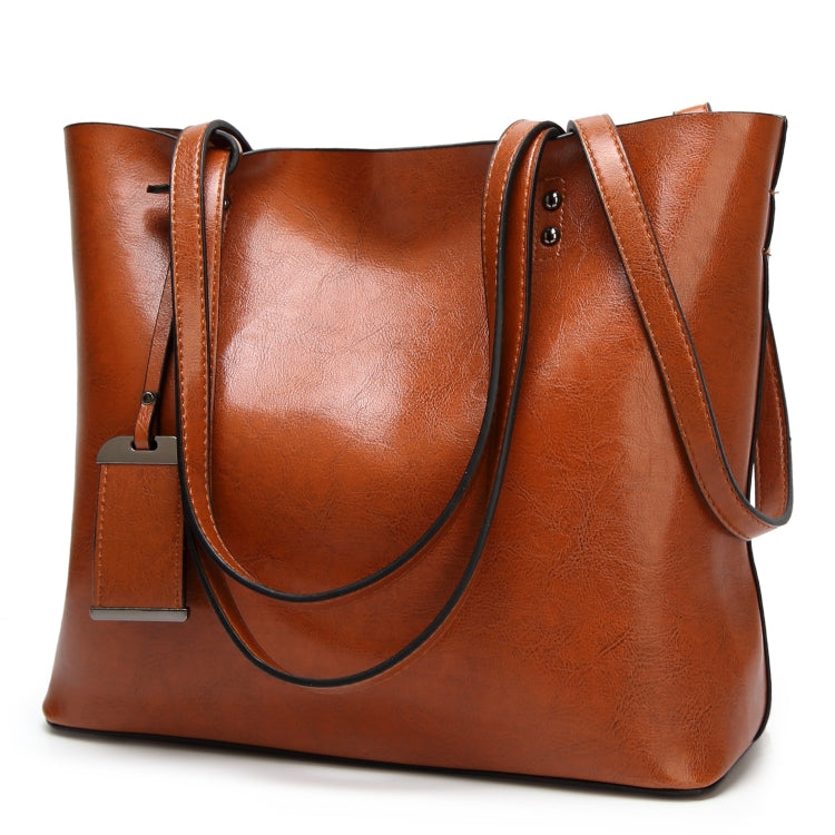 Fashion PU Leather Ladies HandBags Women Messenger Bags Crossbody Shoulder Bag(Brown) - Single-shoulder Bags by buy2fix | Online Shopping UK | buy2fix