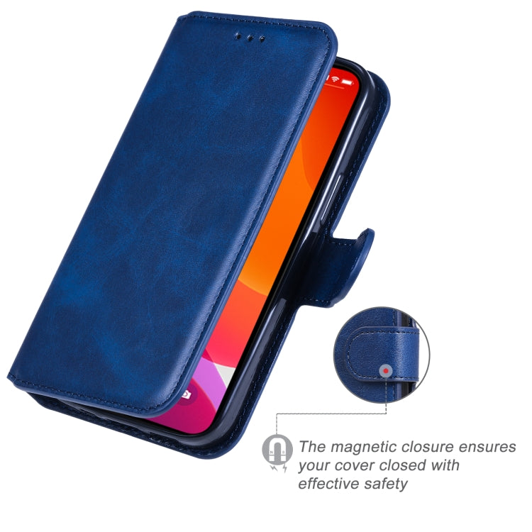 For iPhone 13 mini Classic Calf Texture PU + TPU Horizontal Flip Leather Case with Holder & Card Slots & Wallet (Blue) - iPhone 13 mini Cases by buy2fix | Online Shopping UK | buy2fix