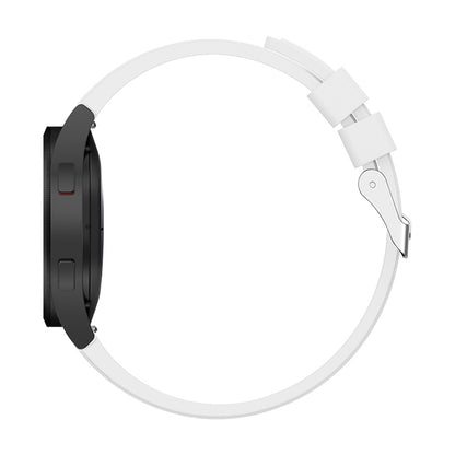 For Samsung Galaxy Watch4 Classic 46mm Silicone Watch Band(White) - Watch Bands by buy2fix | Online Shopping UK | buy2fix