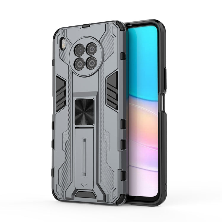 For Huawei nova 8i Supersonic PC + TPU Shock-proof Protective Case with Holder(Grey) - Huawei Cases by buy2fix | Online Shopping UK | buy2fix