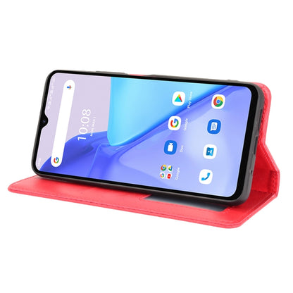 For Umidigi Power 5 Magnetic Buckle Retro Crazy Horse Texture Horizontal Flip Leather Case with Holder & Card Slots & Photo Frame(Red) - More Brand by buy2fix | Online Shopping UK | buy2fix