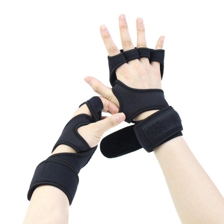 Sports Riding Gloves Silicone pull-up Exercise Gloves, Size:L(Reinforced Black) - Cycling Gloves by buy2fix | Online Shopping UK | buy2fix