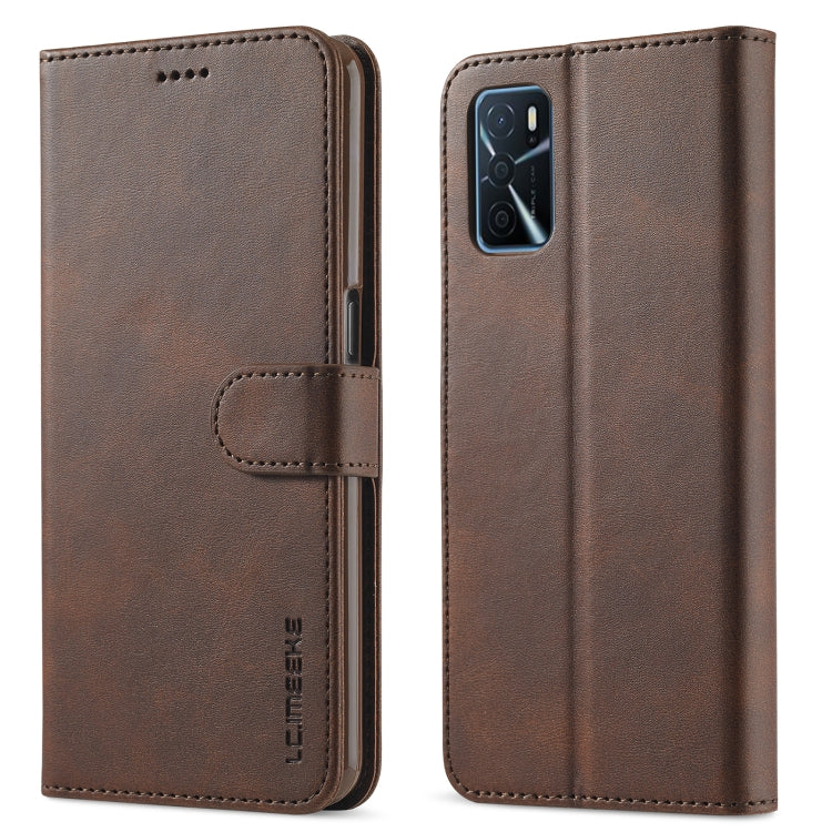 LC.IMEEKE Calf Texture Horizontal Flip Leather Case with Holder & Card Slots & Wallet For OPPO A16(Brown) - OPPO Cases by LC.IMEEKE | Online Shopping UK | buy2fix