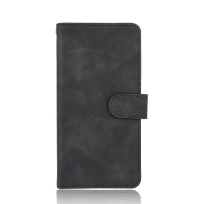 For iPhone 13 mini Solid Color Skin Feel Magnetic Buckle Horizontal Flip Calf Texture PU Leather Case with Holder & Card Slots & Wallet (Black) - iPhone 13 mini Cases by buy2fix | Online Shopping UK | buy2fix