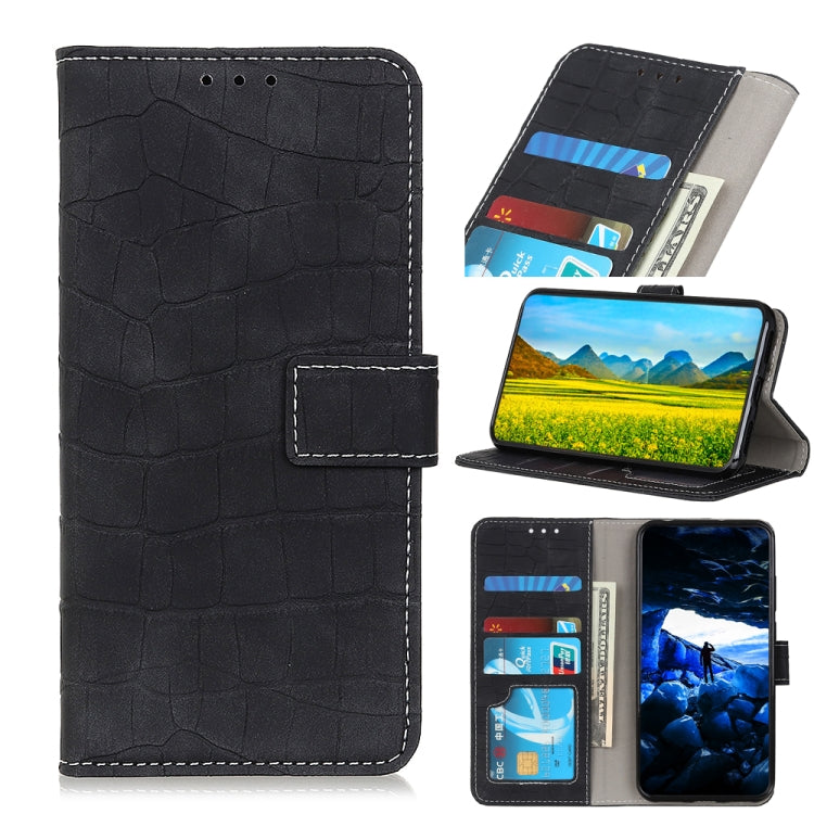 For Xiaomi Poco X3 GT Magnetic Crocodile Texture Horizontal Flip Leather Case with Holder & Card Slots & Wallet(Black) - Xiaomi Cases by buy2fix | Online Shopping UK | buy2fix