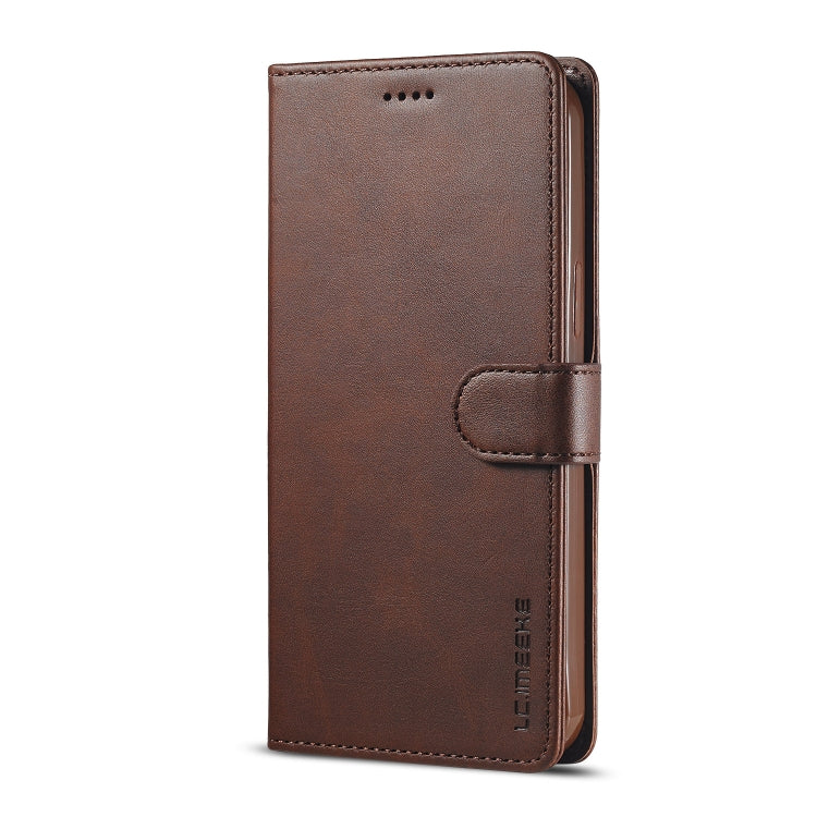 For iPhone 13 Pro Max LC.IMEEKE Calf Texture Horizontal Flip Leather Case with Holder & Card Slots & Wallet (Brown) - iPhone 13 Pro Max Cases by LC.IMEEKE | Online Shopping UK | buy2fix