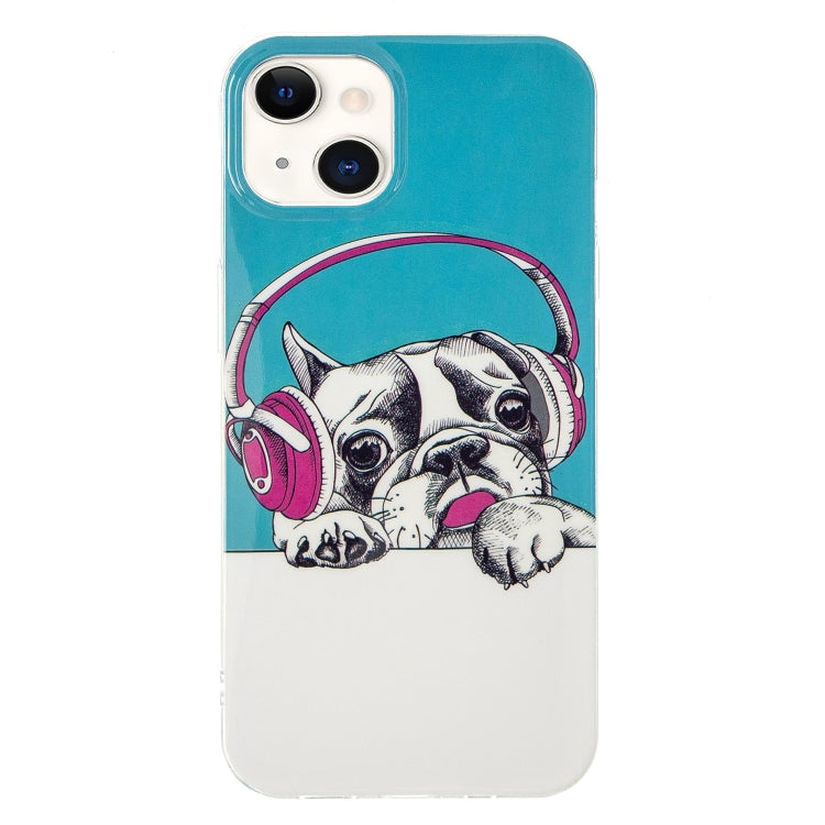 For iPhone 13 mini Luminous TPU Soft Protective Case (Headset Dog) - iPhone 13 mini Cases by buy2fix | Online Shopping UK | buy2fix