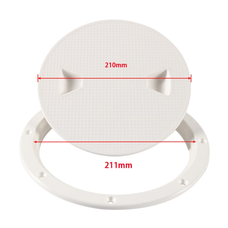 A5943 8 inch Boat / Yacht Round Deck Cover Hatch Case with Screws - Marine Accessories & Parts by buy2fix | Online Shopping UK | buy2fix