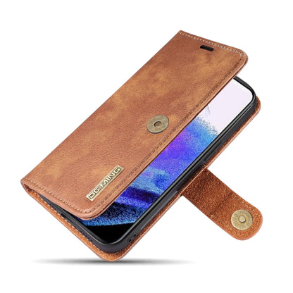 For iPhone 13 Pro DG.MING Crazy Horse Texture Flip Detachable Magnetic Leather Case with Holder & Card Slots & Wallet (Brown) - iPhone 13 Pro Cases by DG.MING | Online Shopping UK | buy2fix