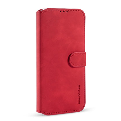 For iPhone 13 Pro Max DG.MING Retro Oil Side Horizontal Flip Leather Case with Holder & Card Slots & Wallet (Red) - iPhone 13 Pro Max Cases by DG.MING | Online Shopping UK | buy2fix