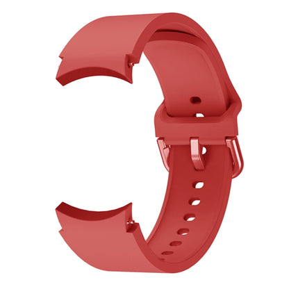 For Samsung Galaxy Watch4 Classic 42mm Universal Silicone Colorful Buckle Watch Band(Red) - Watch Bands by buy2fix | Online Shopping UK | buy2fix