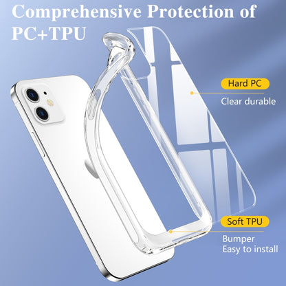 For iPhone 12 mini Crystal Clear Shockproof PC + TPU Protective Case (Transparent) - iPhone 12 mini Cases by buy2fix | Online Shopping UK | buy2fix