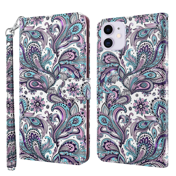 For iPhone 13 Pro 3D Painting Pattern Horizontal Flip TPU + PU Leather Case with Holder & Card Slots & Wallet (Swirl Pattern) - iPhone 13 Pro Cases by buy2fix | Online Shopping UK | buy2fix