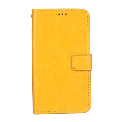 idewei Crazy Horse Texture Horizontal Flip Leather Case with Holder & Card Slots & Wallet For Doogee N40 Pro(Yellow) - More Brand by idewei | Online Shopping UK | buy2fix