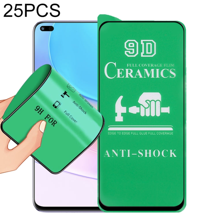 For Huawei nova 8i 25 PCS 9D Full Screen Full Glue Ceramic Film - Huawei Tempered Glass by buy2fix | Online Shopping UK | buy2fix