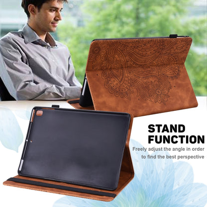 For Xiaomi Pad 5 Pro / Pad 5 Peacock Embossed Pattern TPU + PU Horizontal Flip Leather Case with Holder & Card Slots & Wallet & Sleep / Wake-up Function(Brown) - More Tablet Cases by buy2fix | Online Shopping UK | buy2fix