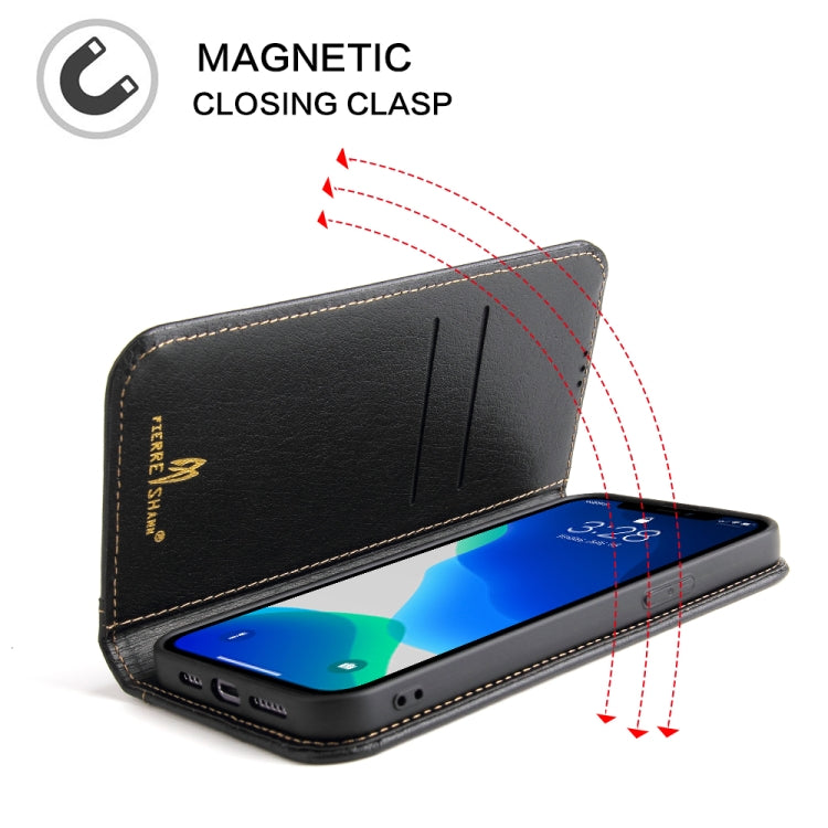 For iPhone 13 Pro Max Genuine Leather Horizontal Flip Leather Case with Holder & Card Slots & Wallet (Black) - iPhone 13 Pro Max Cases by buy2fix | Online Shopping UK | buy2fix