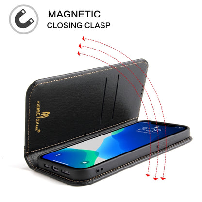 For iPhone 13 Pro Max Genuine Leather Horizontal Flip Leather Case with Holder & Card Slots & Wallet (Black) - iPhone 13 Pro Max Cases by buy2fix | Online Shopping UK | buy2fix