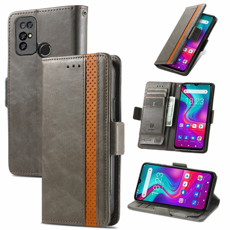 For Doogee X96 Pro CaseNeo Business Splicing Dual Magnetic Buckle Horizontal Flip PU Leather Case with Holder & Card Slots & Wallet(Grey) - More Brand by buy2fix | Online Shopping UK | buy2fix