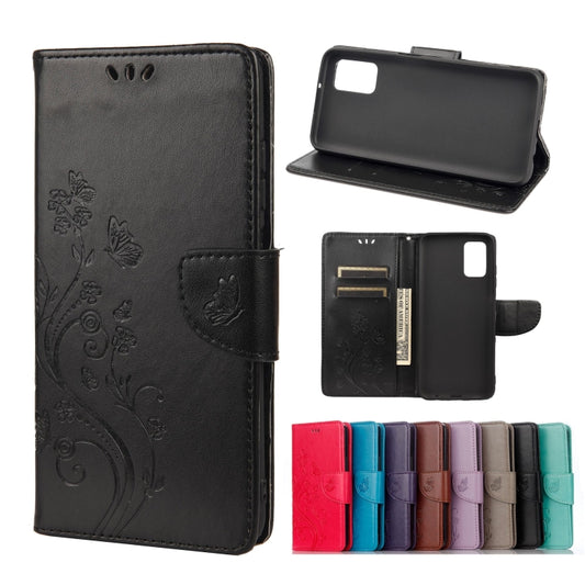 Butterfly Flower Pattern Horizontal Flip Leather Case with Holder & Card Slots & Wallet For Xiaomi Redmi 10(Black) - Xiaomi Cases by buy2fix | Online Shopping UK | buy2fix