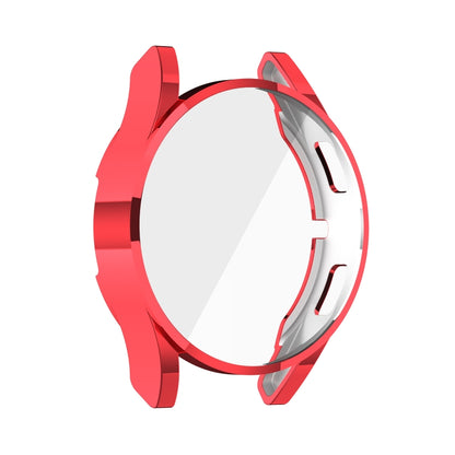 For Samung Galaxy Watch4 40mm Full Coverage TPU Electroplating Protective Case Cover(Red) - Watch Cases by buy2fix | Online Shopping UK | buy2fix