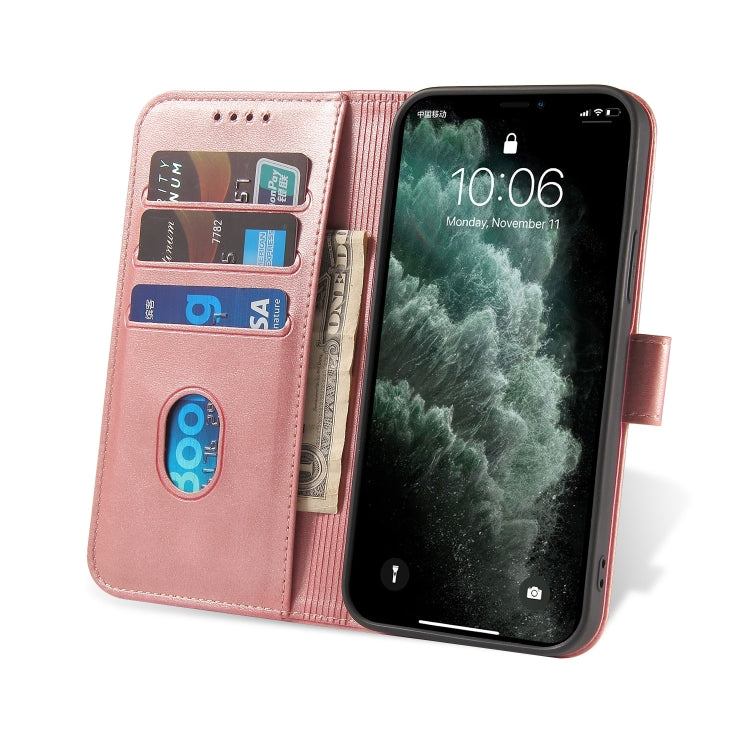 For iPhone 13 Pro Calf Texture Buckle Horizontal Flip Leather Case with Holder & Card Slots & Wallet (Rose Gold) - iPhone 13 Pro Cases by buy2fix | Online Shopping UK | buy2fix