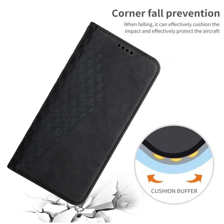 For Xiaomi Mi 11 Diamond Pattern Splicing Skin Feel Magnetic Horizontal Flip Leather Case with Card Slots & Holder & Wallet(Black) - Xiaomi Cases by buy2fix | Online Shopping UK | buy2fix