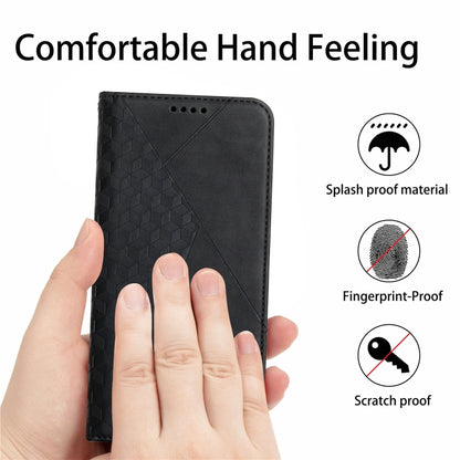 For Xiaomi Mi 11 Diamond Pattern Splicing Skin Feel Magnetic Horizontal Flip Leather Case with Card Slots & Holder & Wallet(Black) - Xiaomi Cases by buy2fix | Online Shopping UK | buy2fix