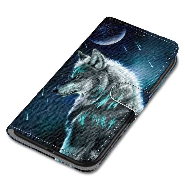 For Xiaomi Redmi 10 Coloured Drawing Cross Texture Horizontal Flip PU Leather Case with Holder & Card Slots & Wallet & Lanyard(Pensive Wolf) - Xiaomi Cases by buy2fix | Online Shopping UK | buy2fix